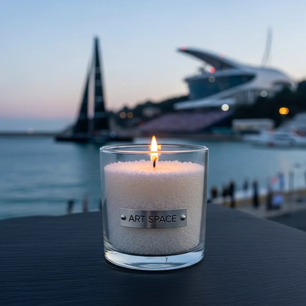 Аренда Колба с насыпными свечами 20–22 см на парусной регате (Сочи) — ART SPACE