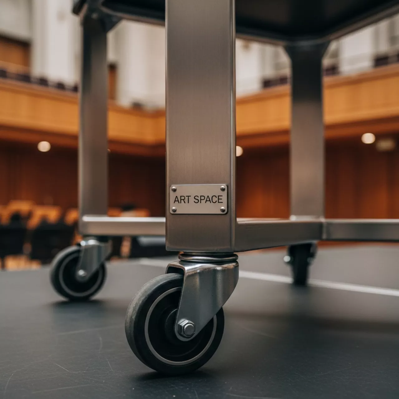 Аренда Колеса и ножки для сценического подиума в Зале органной и камерной музыки — ART SPACE