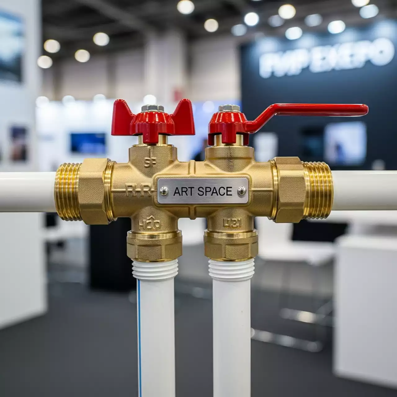 Аренда Коллектор для металлопластиковых труб СТМ 2 выхода 3 4"x16 с шаровыми кранами на Имеретинской набережной — ART SPACE