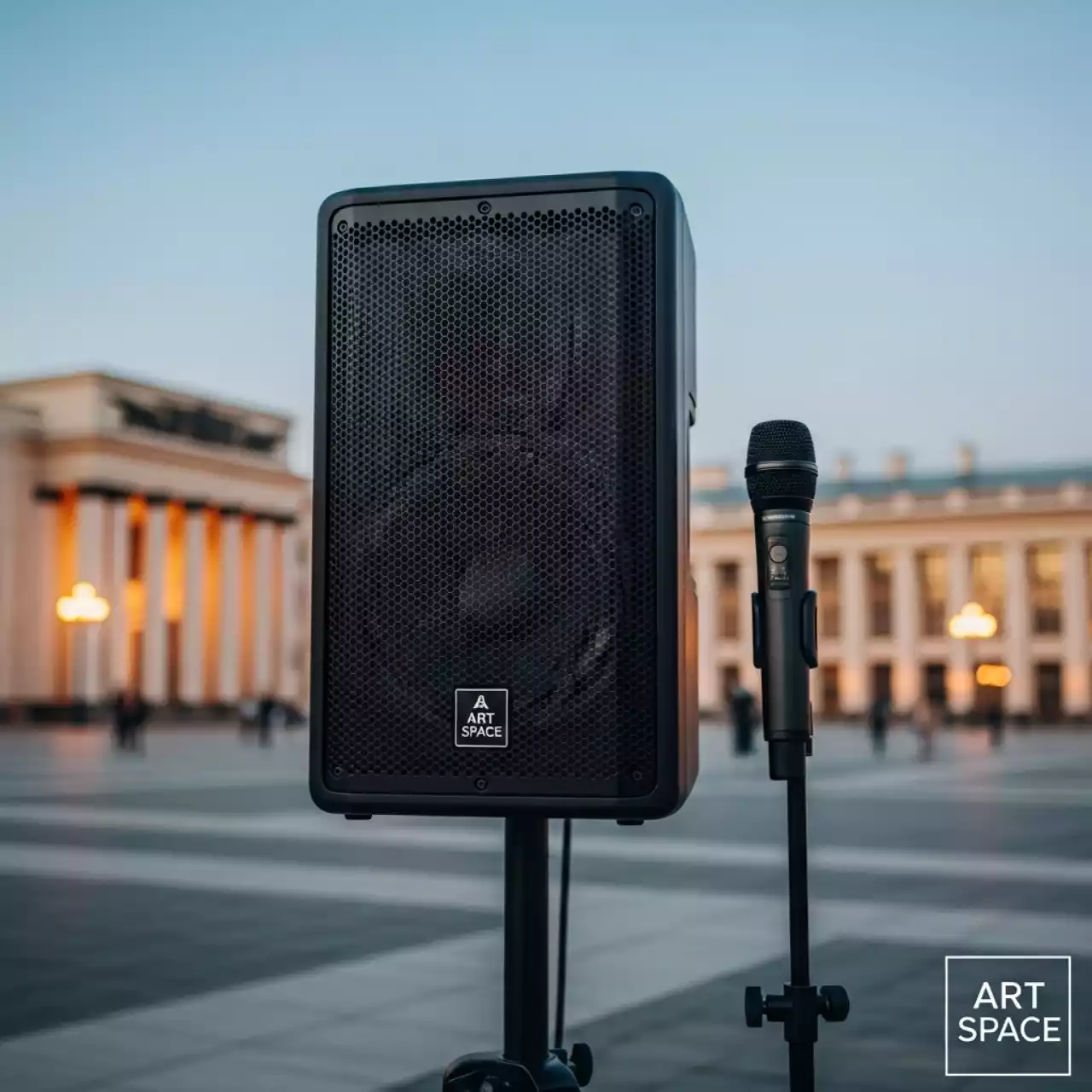 Аренда Колонка активная с радиомикрофоном на Медальной площади — ART SPACE