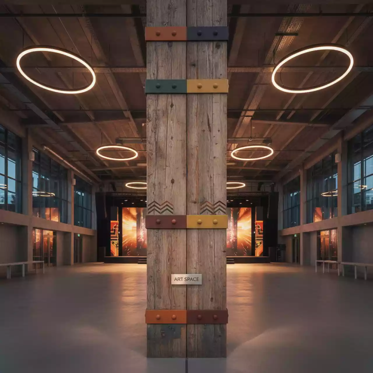 Аренда Колонна деревянная в конгресс-холле отеля Жемчужина — ART SPACE