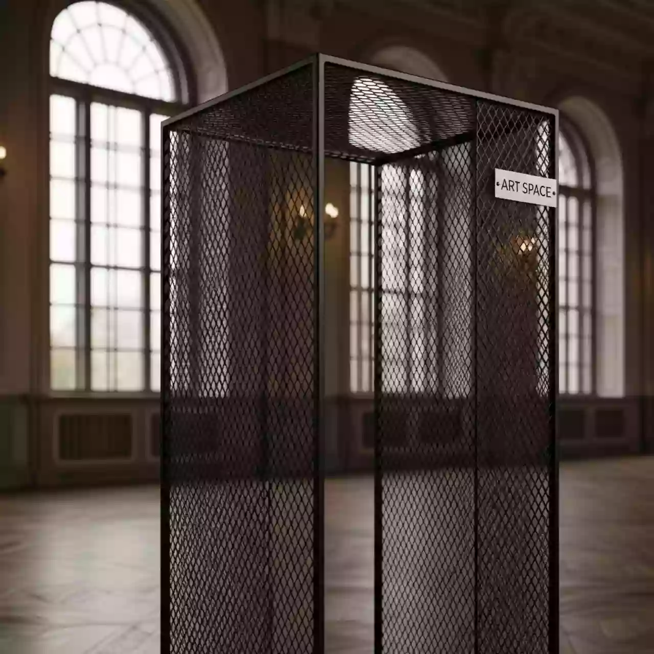 Аренда Колонна из черной сетки H 80 в усадьбе Голицына — ART SPACE