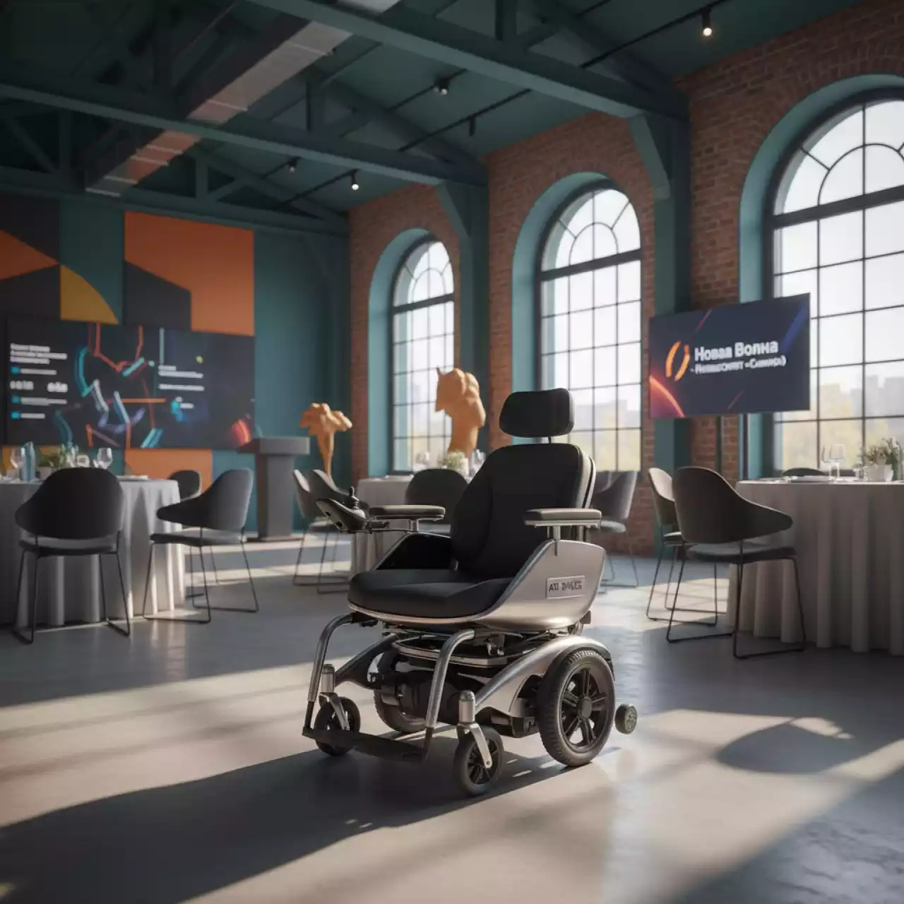 Аренда Коляска инвалидная электрическая Армед JRWD 1002 в Университете «Сириус» — ART SPACE