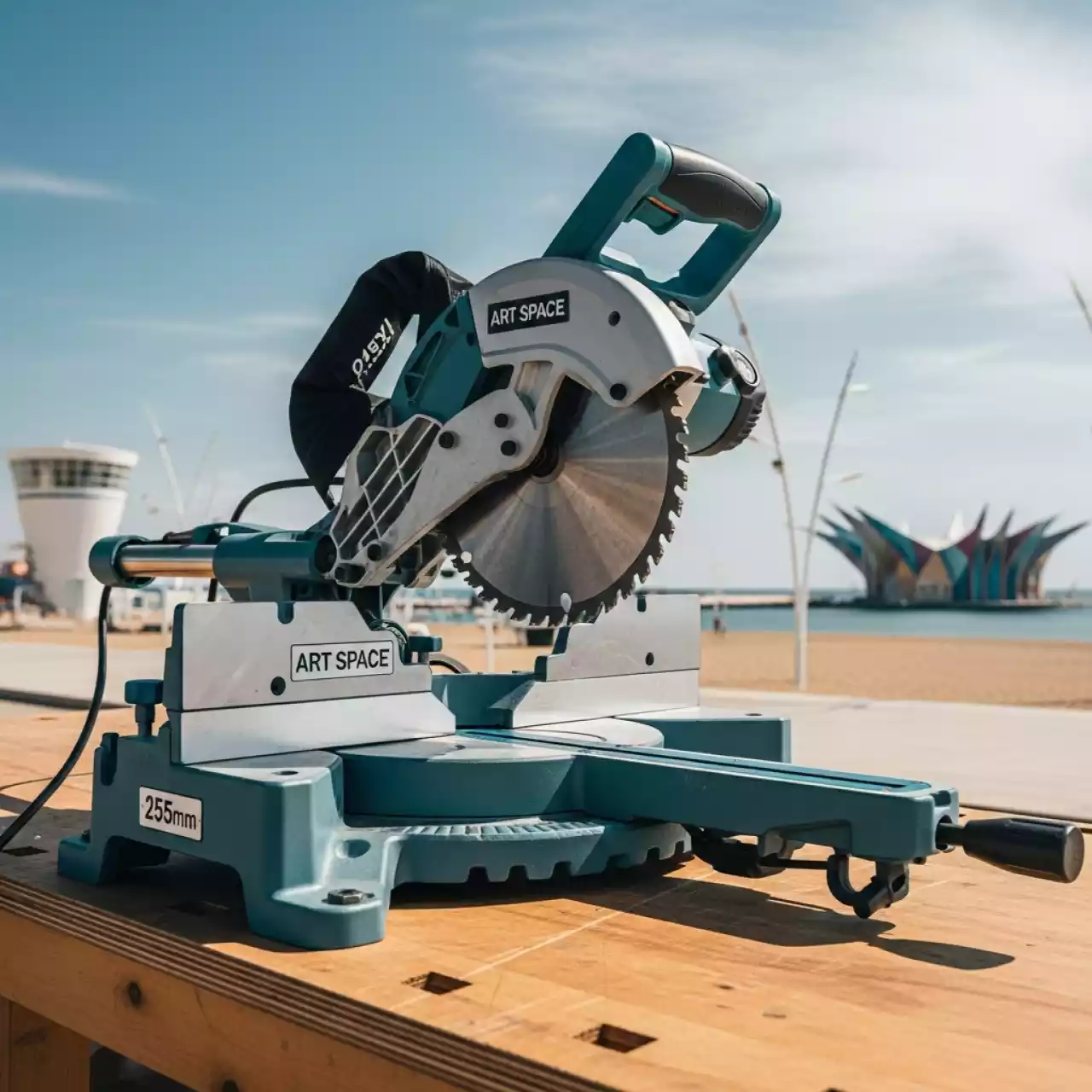 Аренда Комбинированная торцовочная пила ЗУБР ЗПТК 255 1800 Вт на пляже «Ривьера» — ART SPACE
