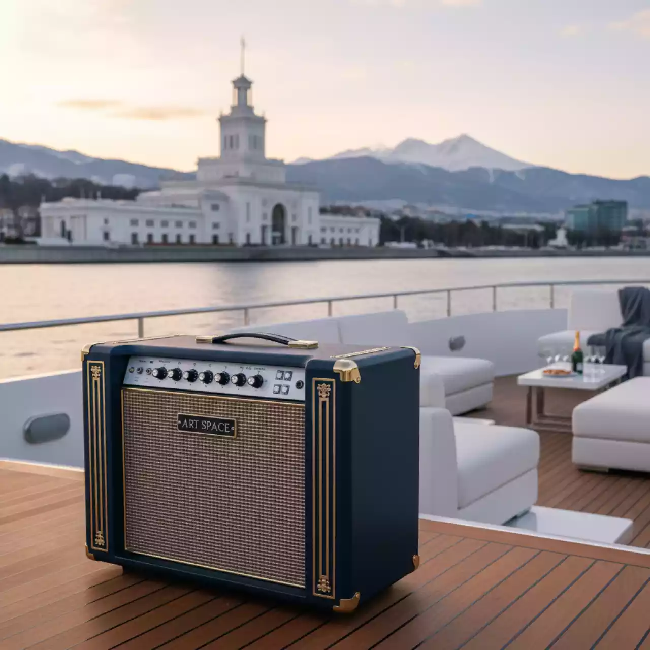 Аренда Комбоусилитель на VIP теплоходе (Морпорт Сочи) — ART SPACE