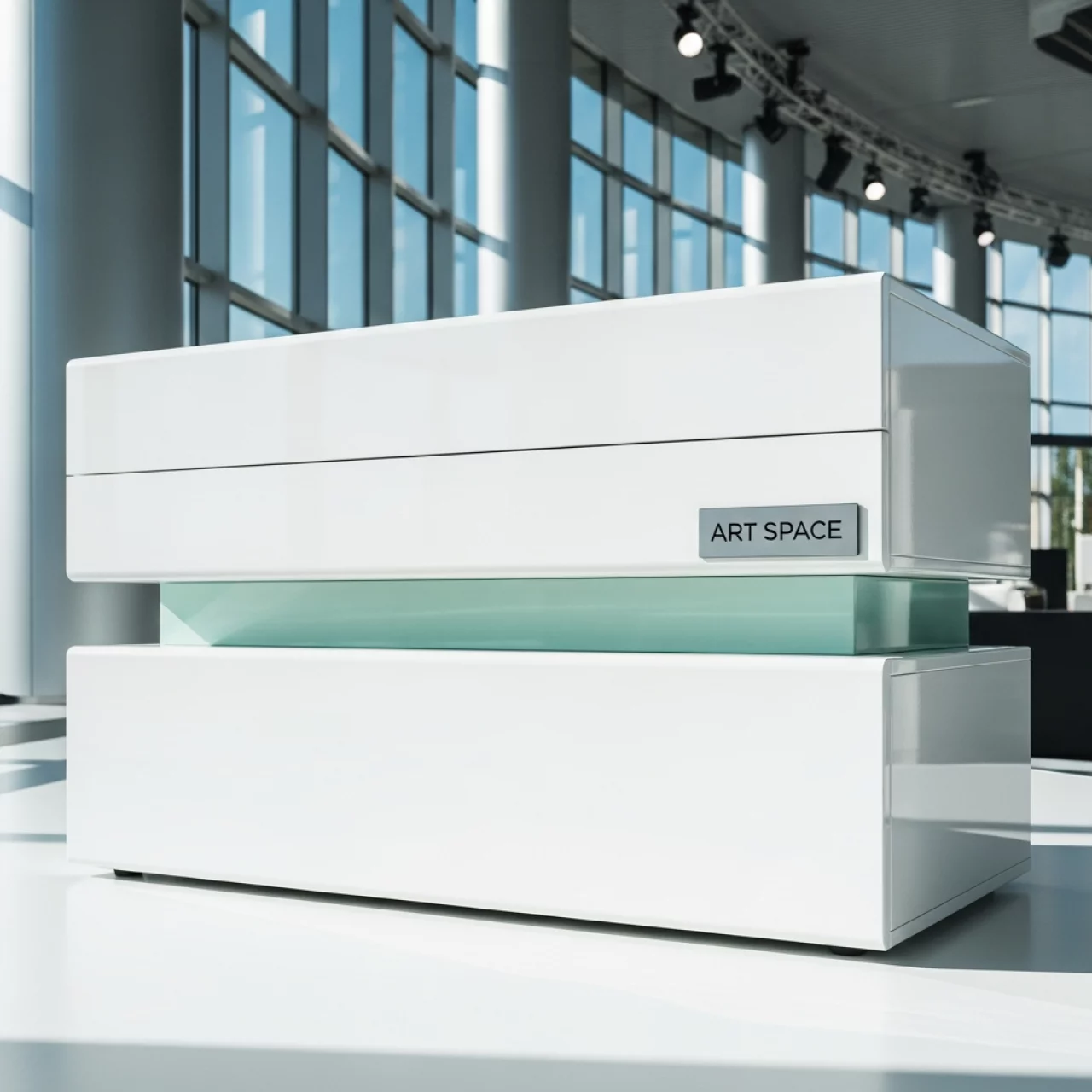 Аренда Комод двухъярусный с выдвижными ящиками Мятная сказка белый в Керлинговом центре «Ледяной куб» — ART SPACE