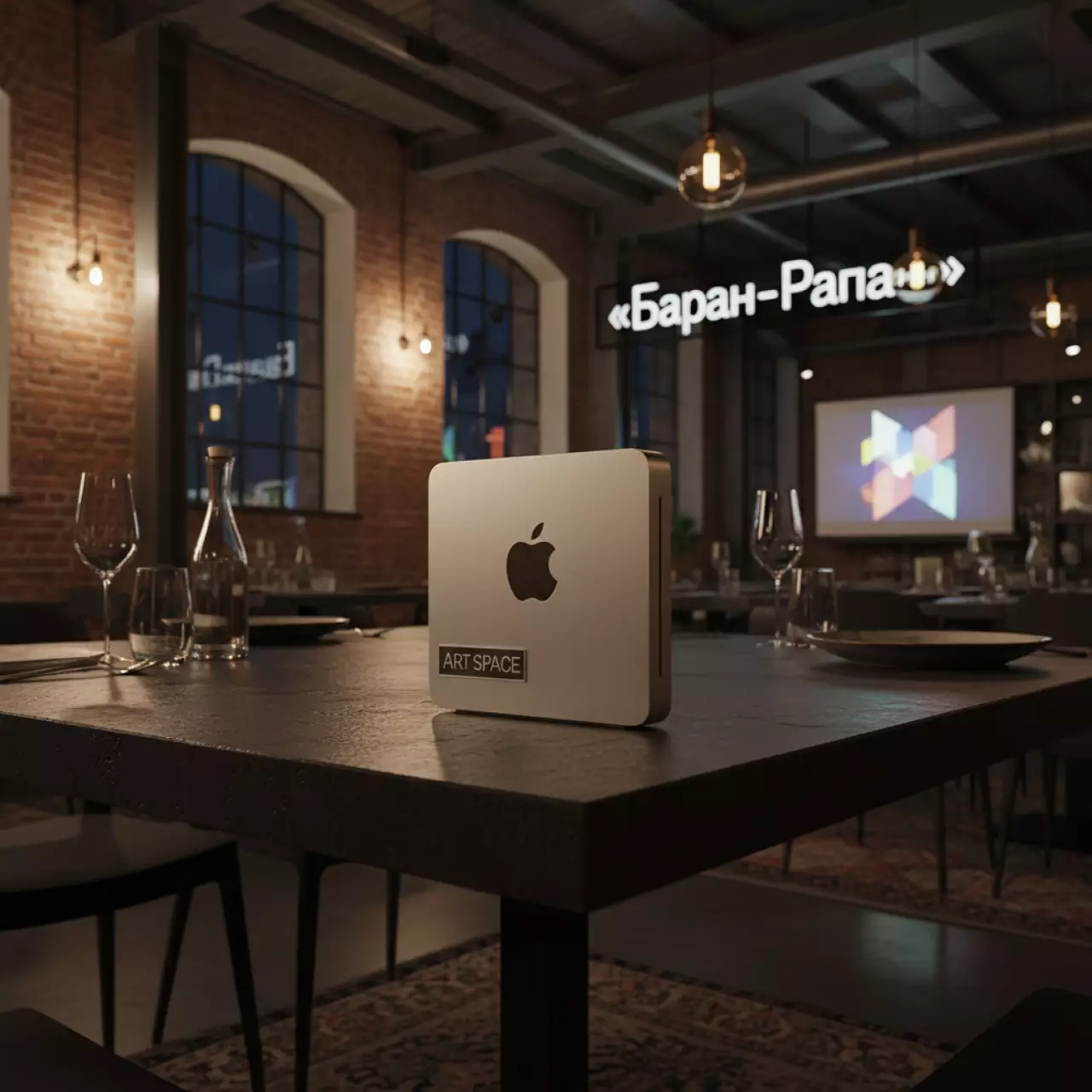 Аренда Компьютер Mac Mini в ресторане «Баран-Рапан» — ART SPACE