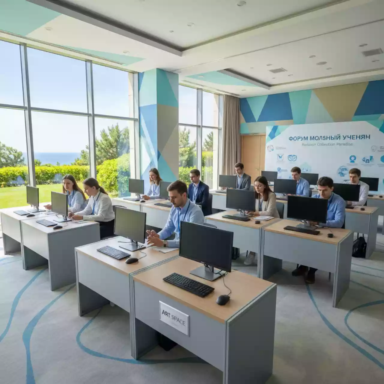 Аренда Компьютерный класс мобильный ICLab 10 1 15 в Radisson Collection Paradise — ART SPACE