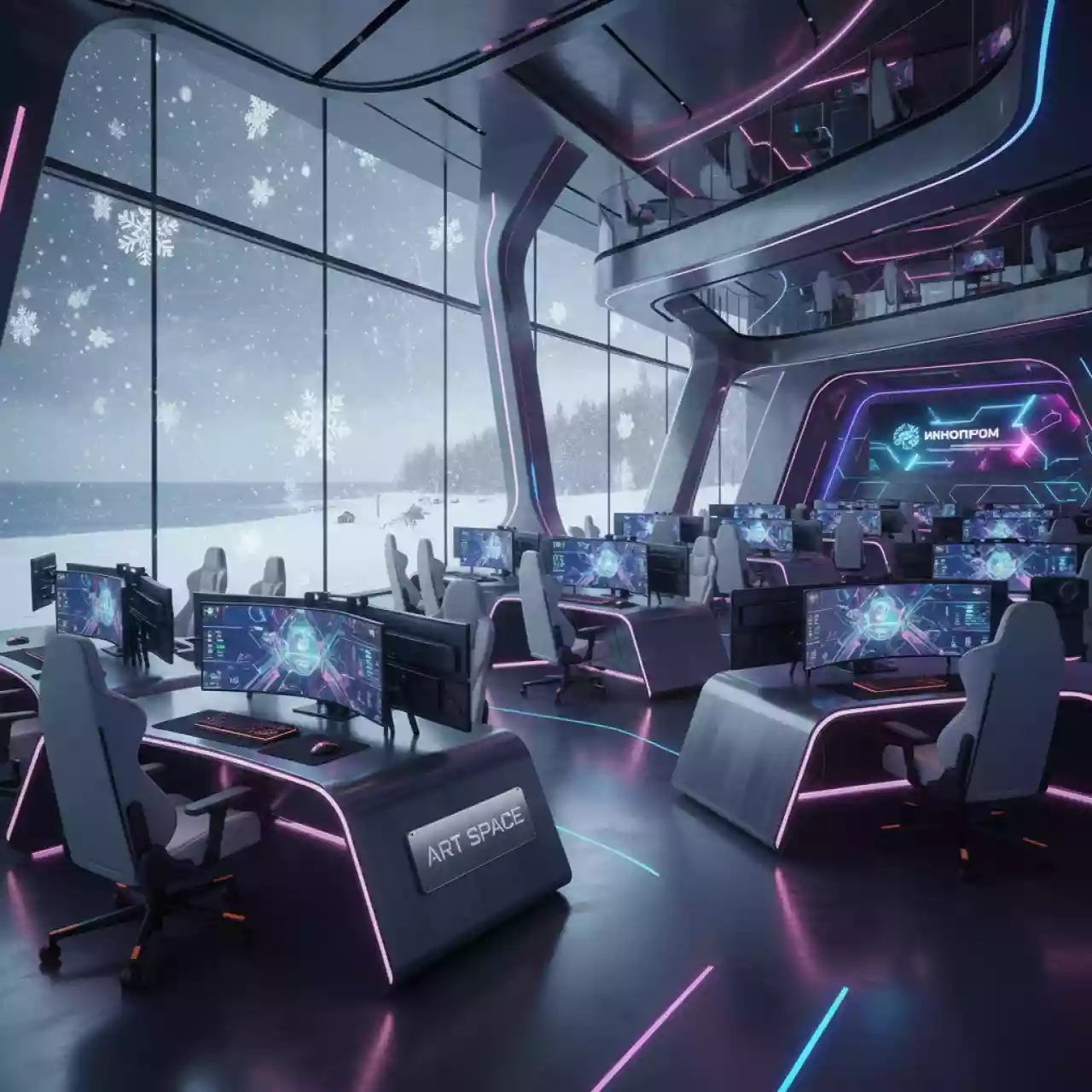 Аренда Компьютерный клуб современный в пляжном комплексе VinoGrad — ART SPACE