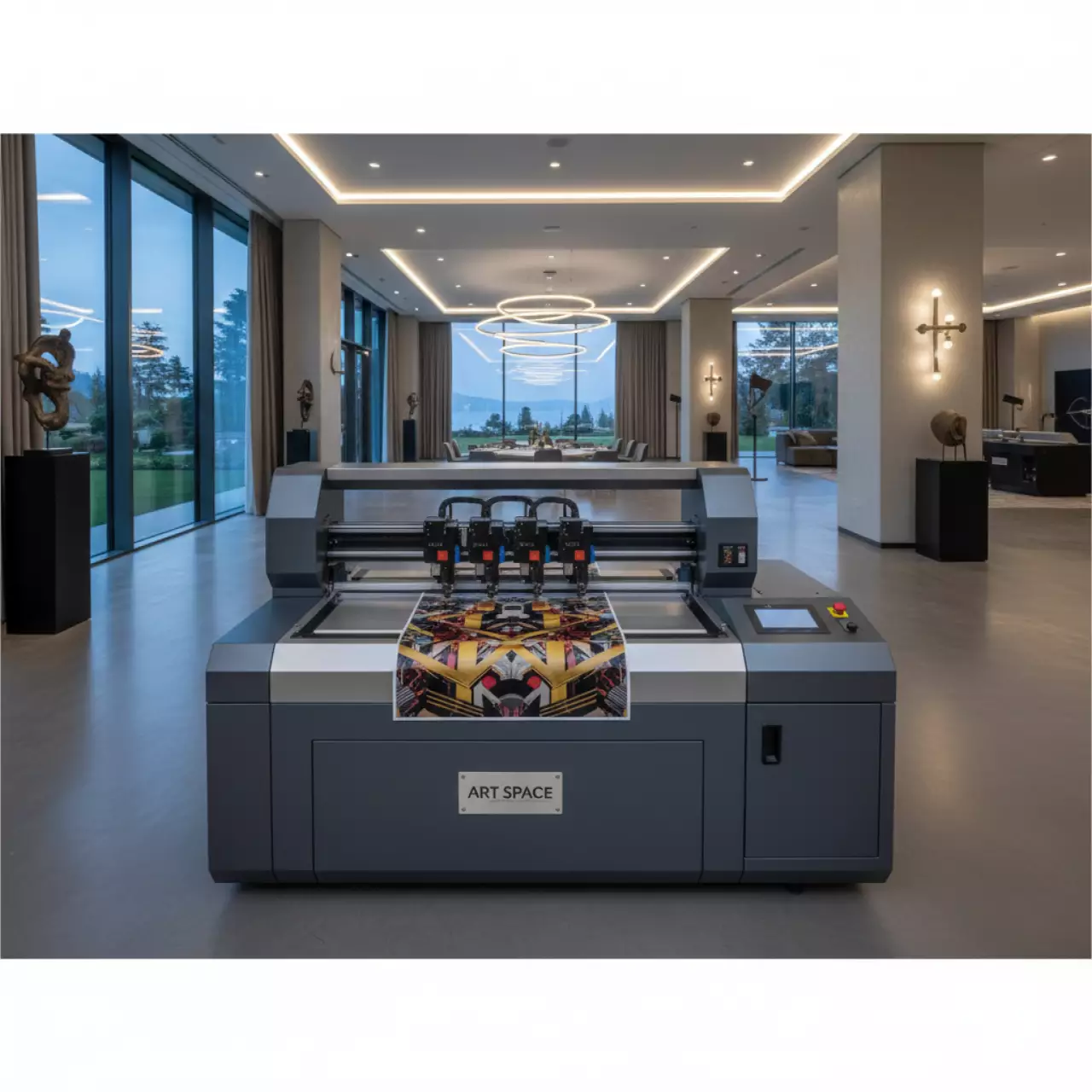 Аренда Комплекс для UV DTF Gold печати AJ 600EX 75х60 см 4 x Epson i1600 ламинатор в Rodina Grand Hotel & SPA — ART SPACE