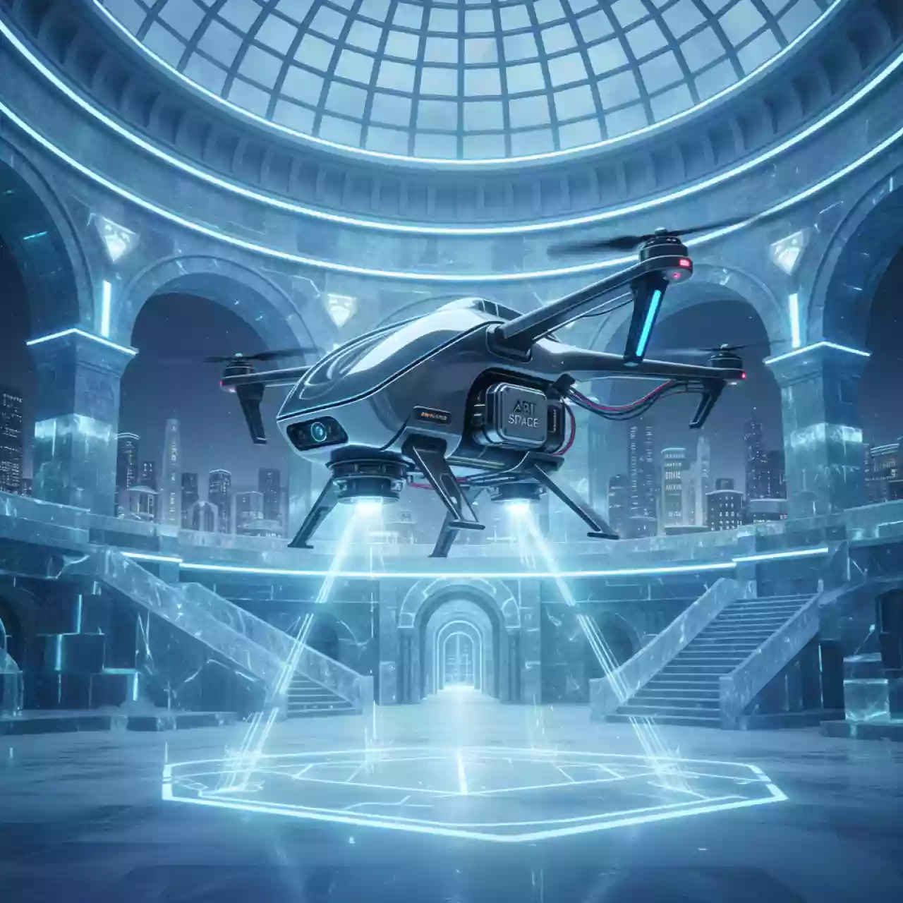 Аренда Комплекс лазерного сканирования TOPODRONE 100 TOPODRONE P24 aOrion Heli E в ледовом дворце «Большой» — ART SPACE