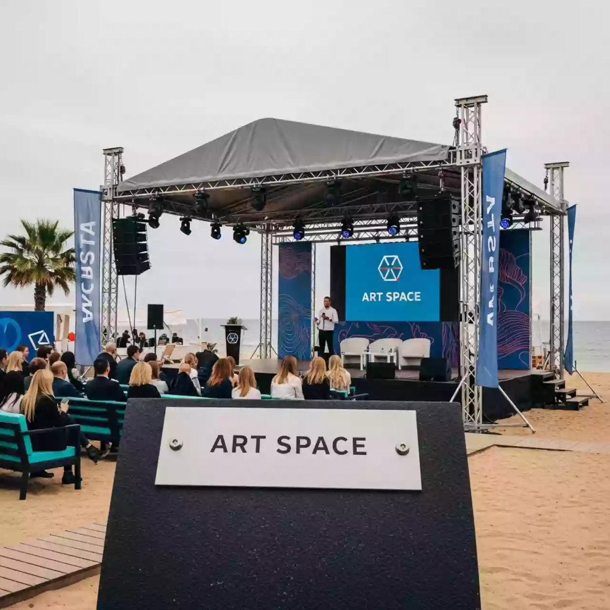 Аренда Комплекс сценический ТК 6х4 м на пляжных клубах Хосты — ART SPACE