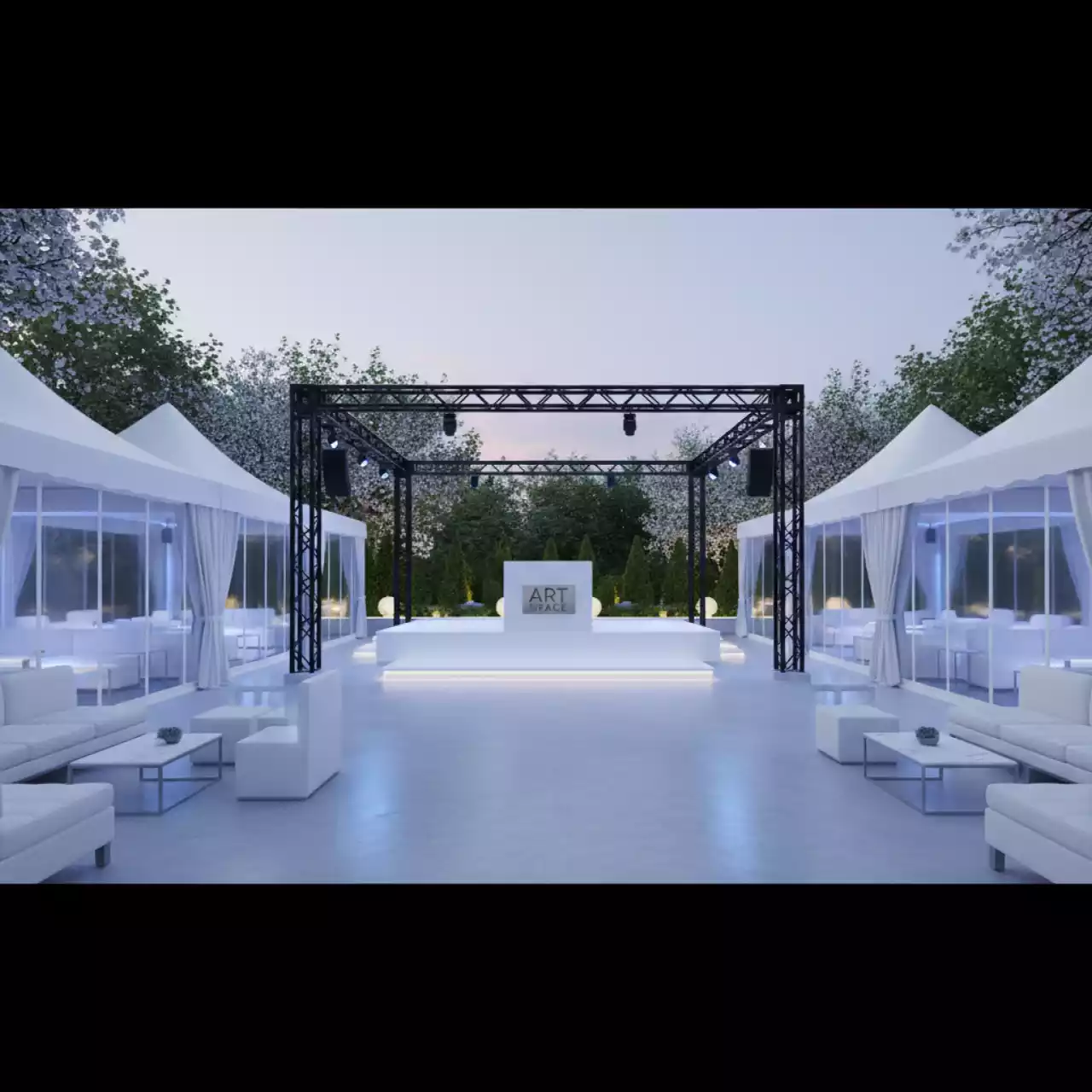 Аренда Комплексы сценические и шатры в ресторане «Магадан» — ART SPACE