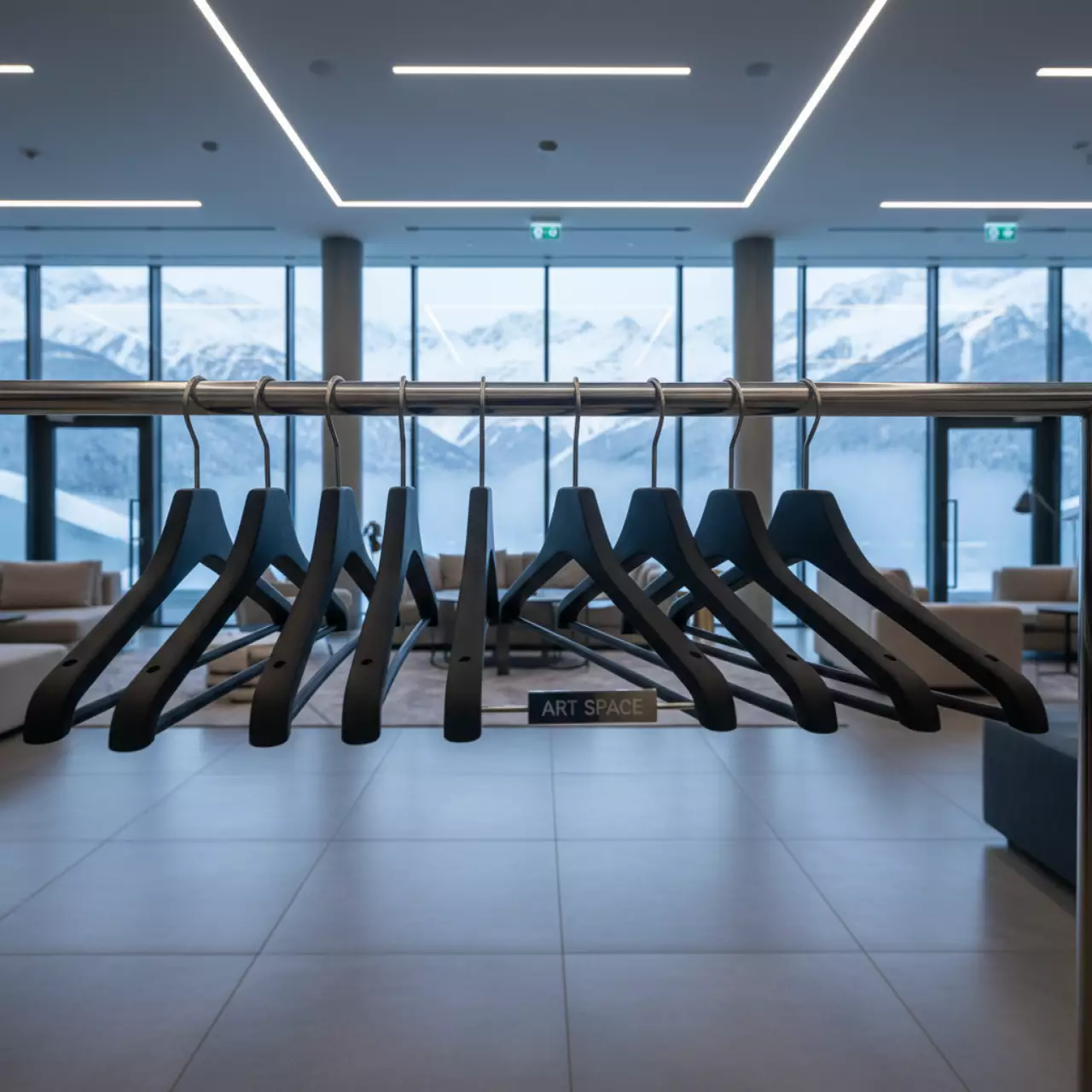 Аренда Комплект 10 плечиков черный в Radisson Hotel Rosa Khutor — ART SPACE