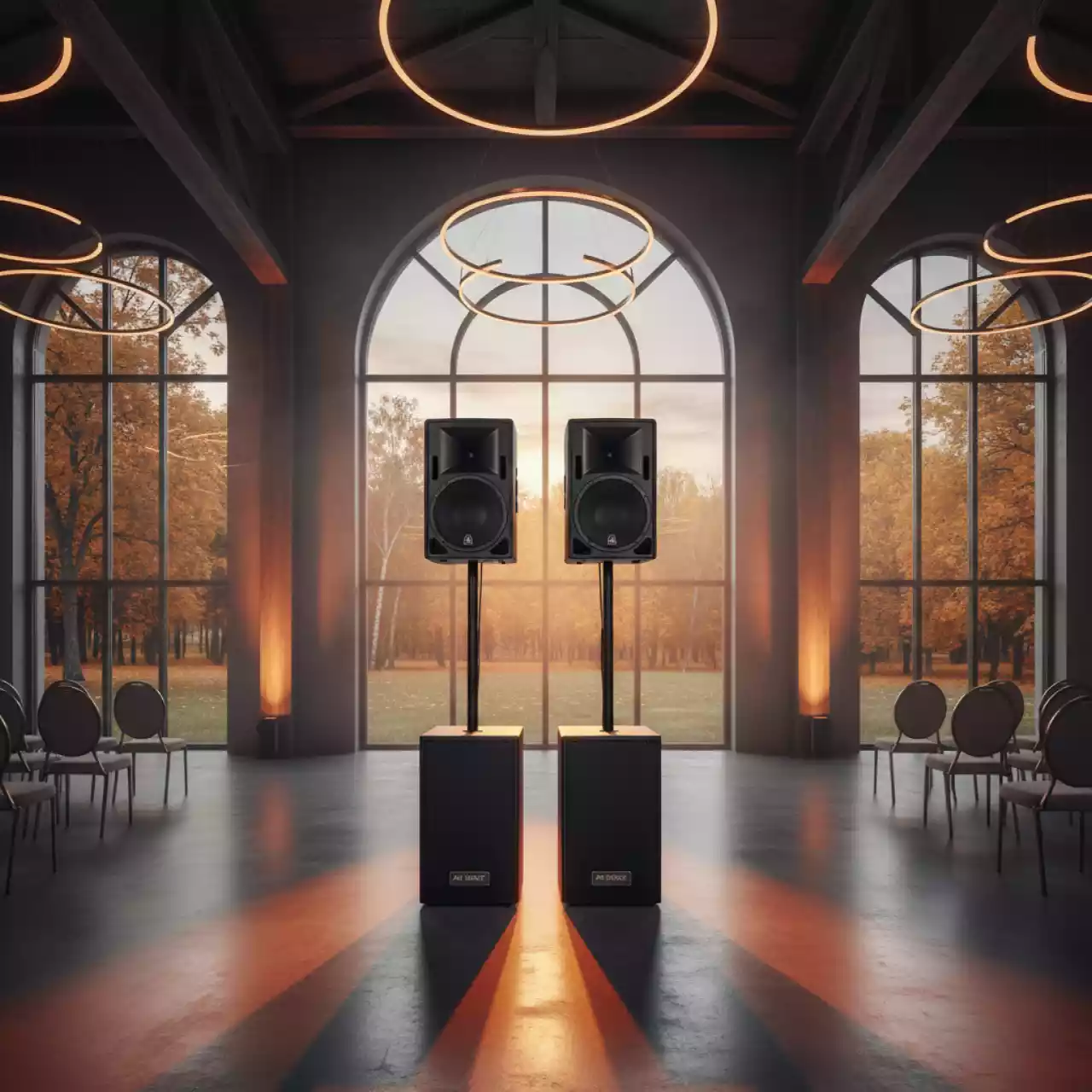 Аренда Комплект активной акустики Mackie 2 кВт в санатории «Металлург» — ART SPACE