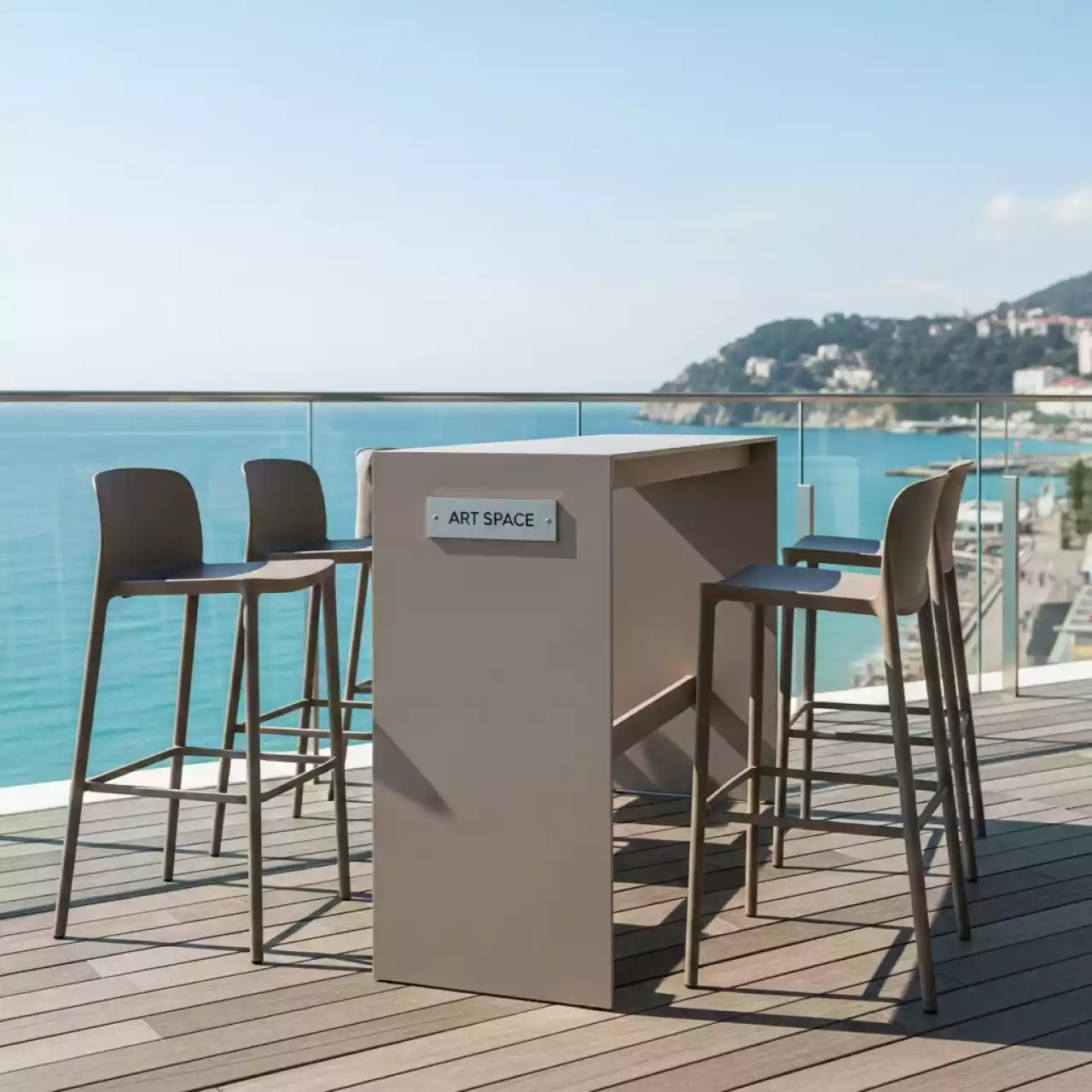 Аренда Комплект барной мебели на 4 персоны Apoyo в ресторане «Voda» — ART SPACE