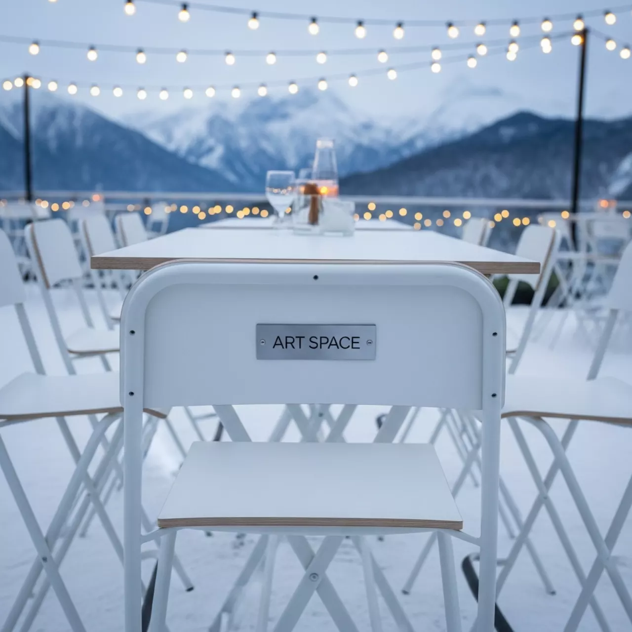 Аренда Комплект барной мебели пластиковой Sky Folding Bar 60 Air в Sochi Marriott Krasnaya Polyana — ART SPACE