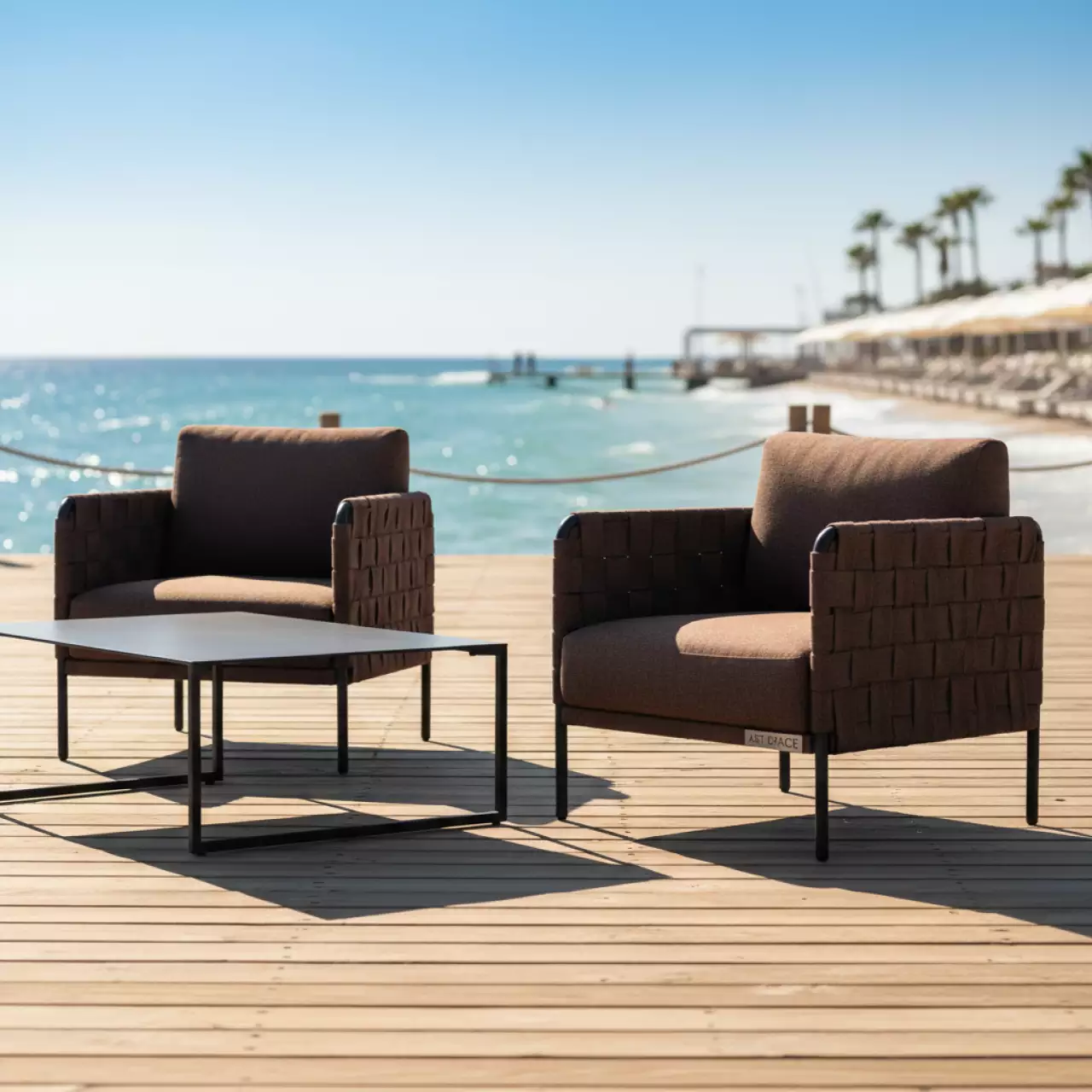 Аренда Комплект Brown 2 шоколад в пляжном клубе Del Mar — ART SPACE