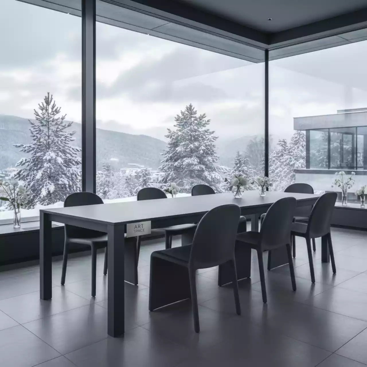 Аренда Комплект CHELSEA с прямоугольным столом серый в санатории «Заполярье» — ART SPACE