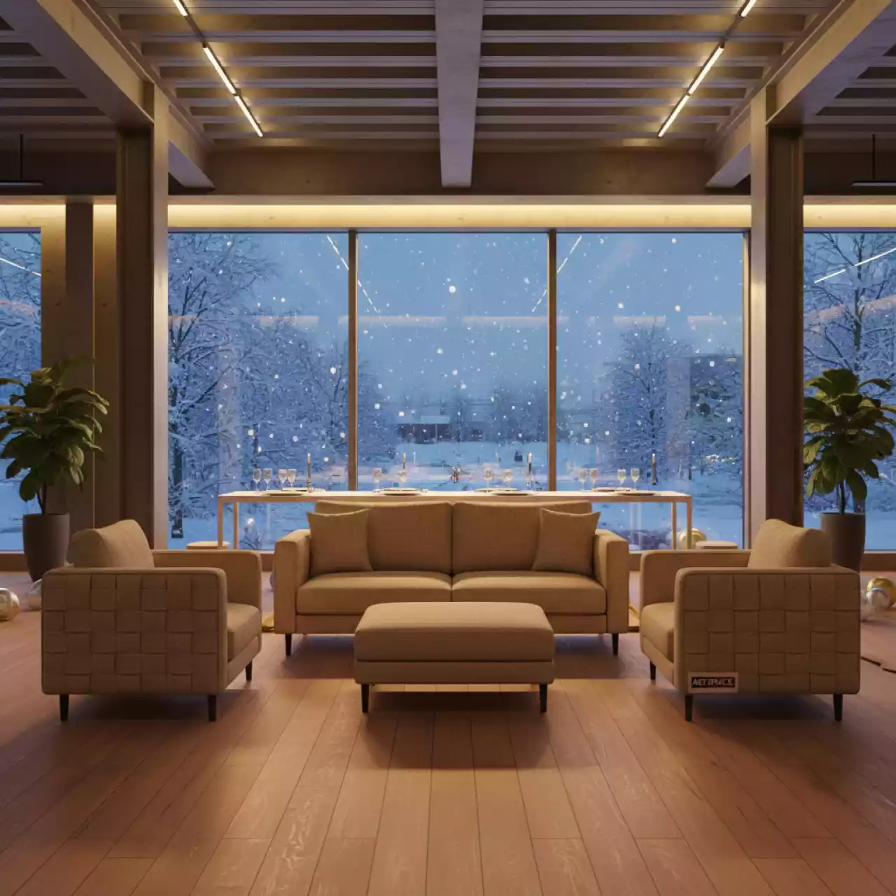 Аренда Комплект дачной мебели T198B Y97B W56 light brown 4 Pcs на теплоходе «Дагомыс» — ART SPACE