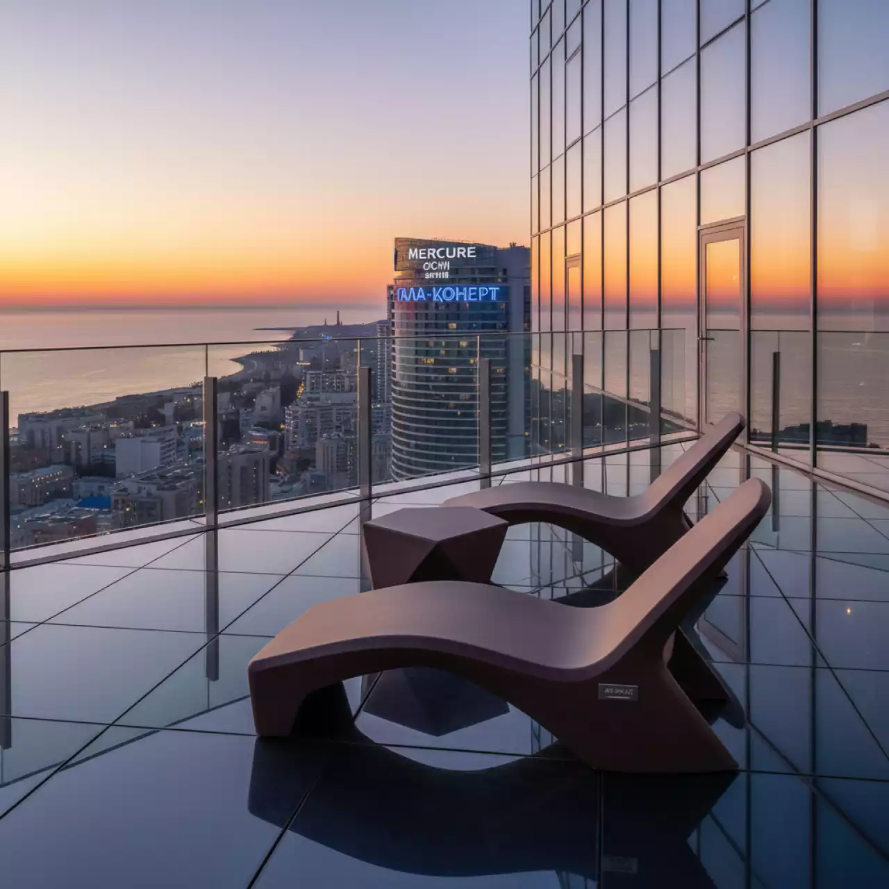 Аренда Комплект дачной мебели T282ANS Y137C W53 brown 3 Pcs в Mercure Сочи Центр — ART SPACE