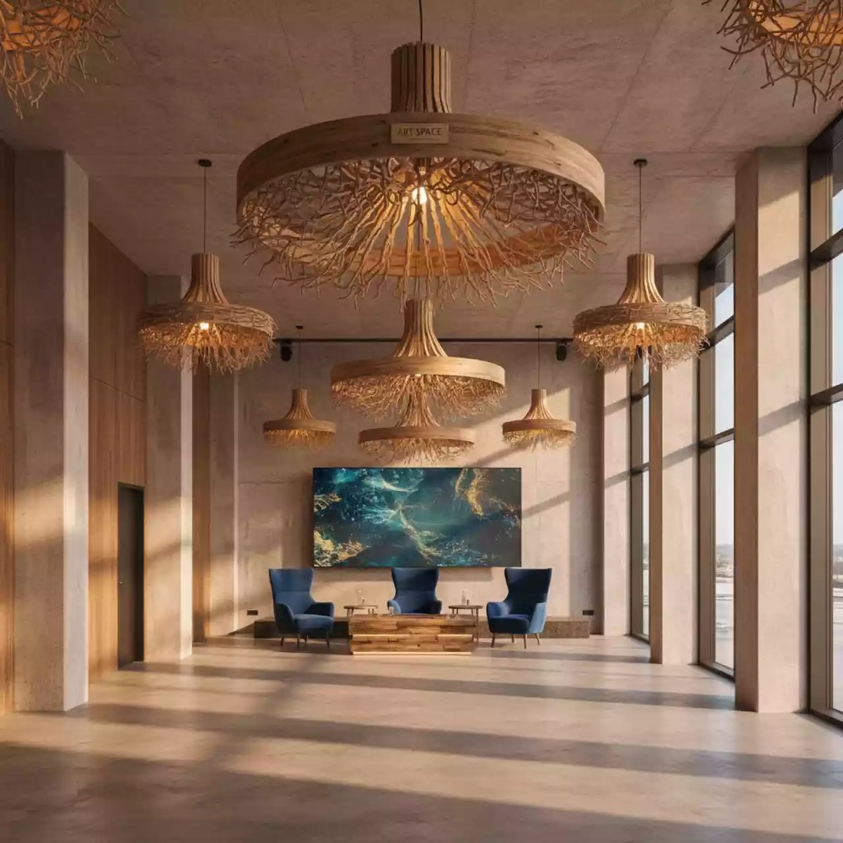 Аренда Комплект декоративных люстр эко в Sport Inn Hotel & Wellness — ART SPACE