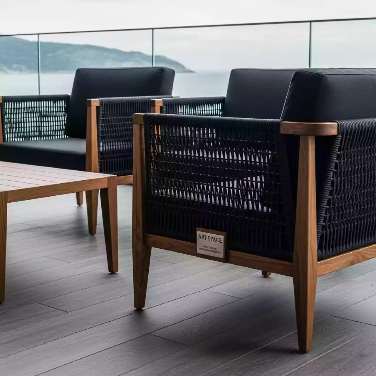 Аренда Комплект деревянной плетеной мебели Idea в Sport Inn Hotel & Wellness — ART SPACE