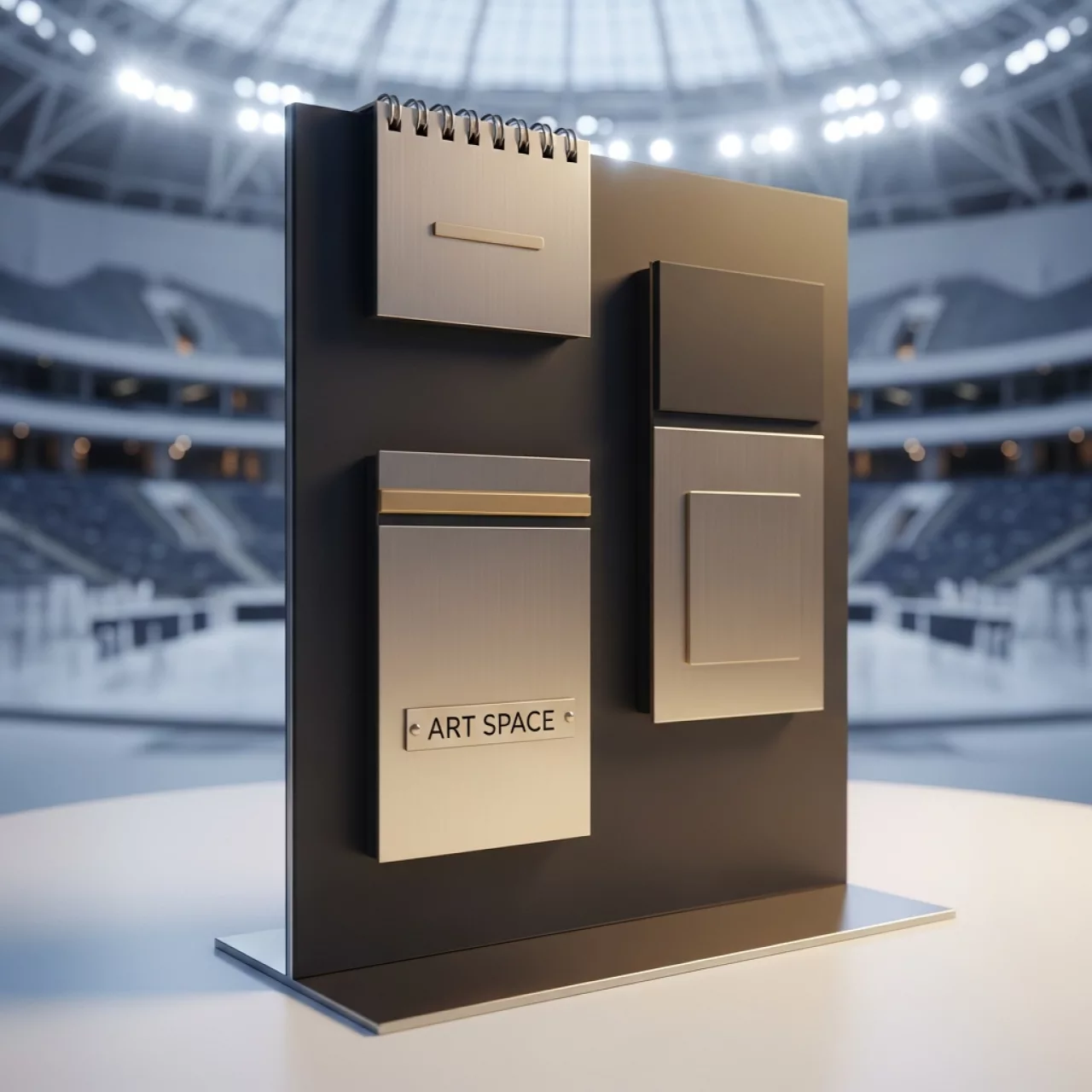 Аренда Комплект для квартальных календарей в ледовом дворце «Роза Хутор» — ART SPACE