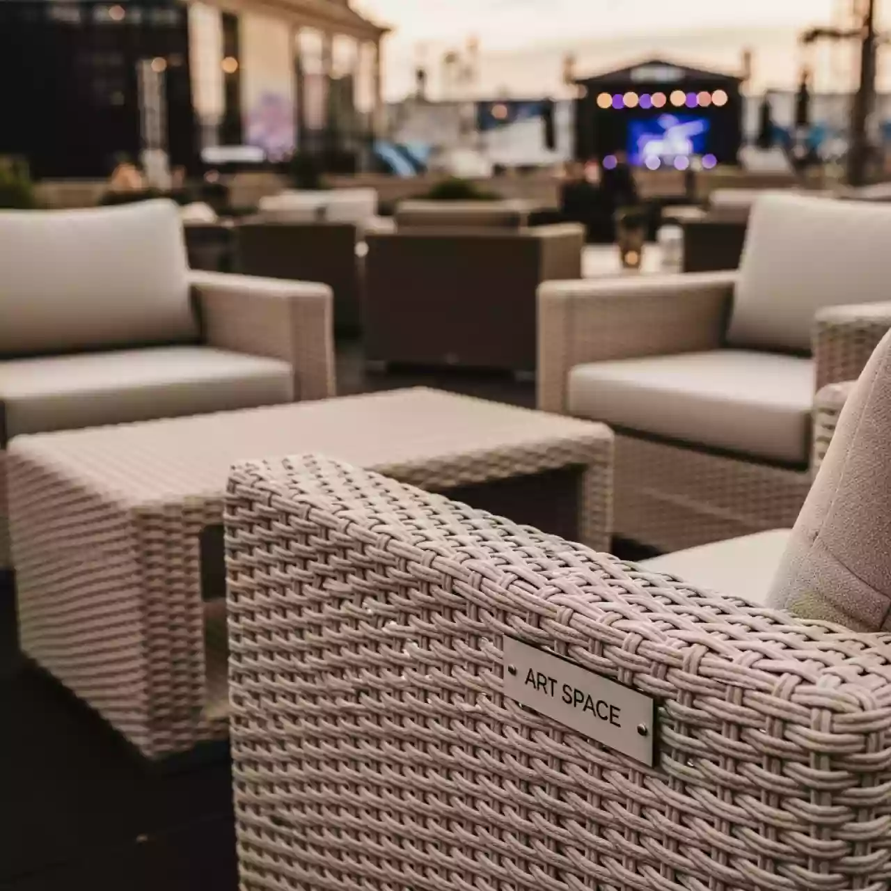 Аренда Комплект для отдыха плетеный LV520BB бежевый в Radisson Hotel Rosa Khutor — ART SPACE