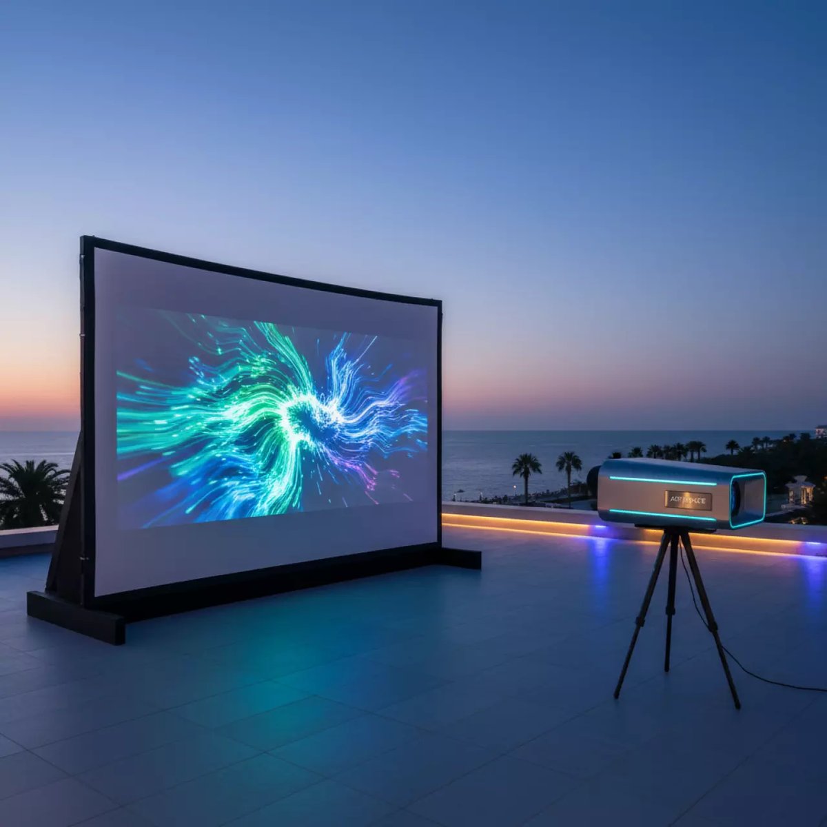 Аренда Комплект экран 3х2 м проектор в санатории «Черноморье» — ART SPACE