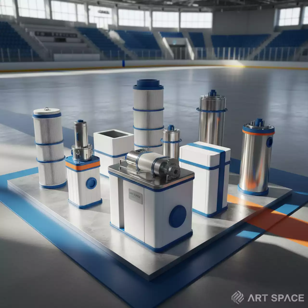 Аренда Комплект фильтров Karcher RC 3000 в ледовой арене «Шайба» — ART SPACE