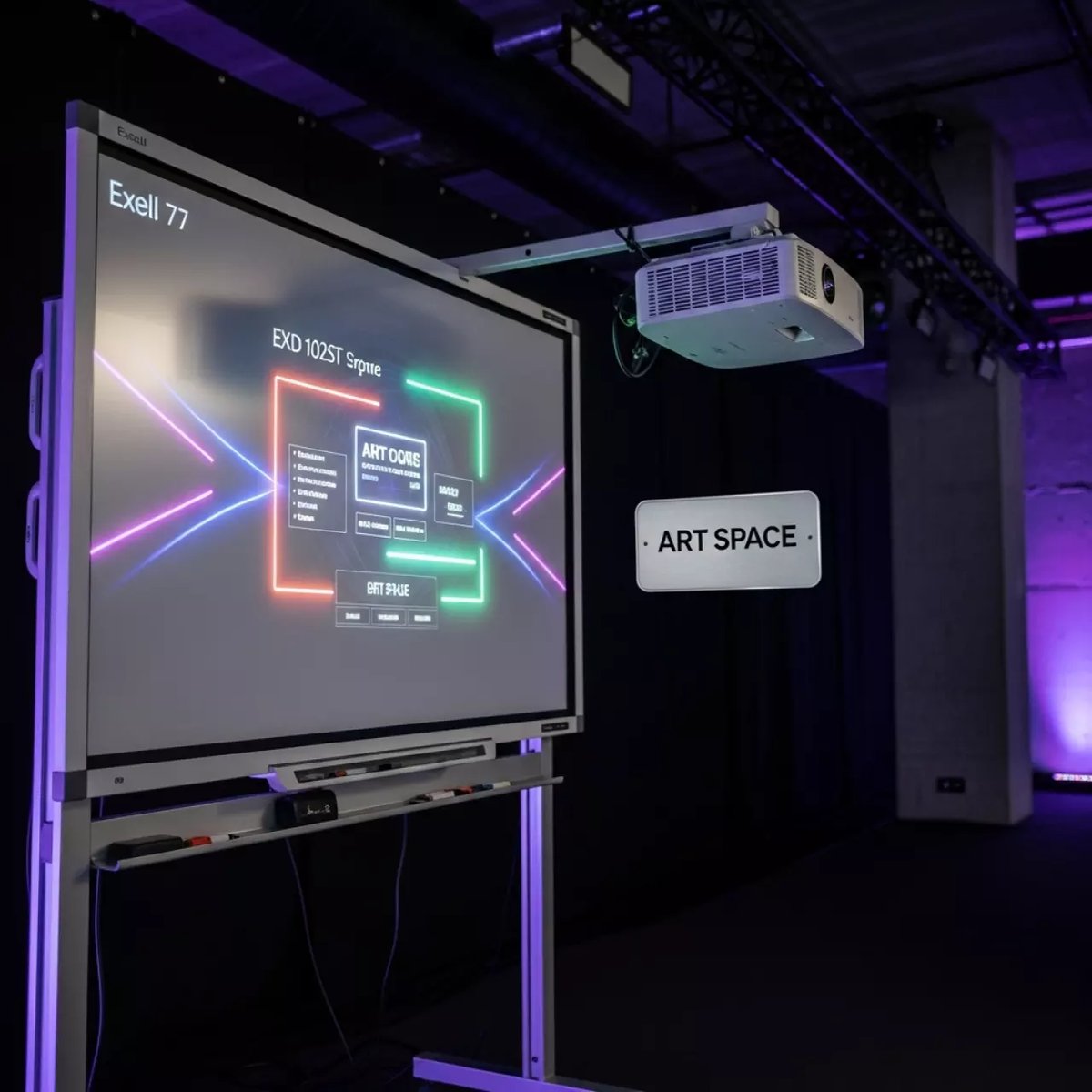 Аренда Комплект интерактивный Exell 77 с проектором EXD 102ST в Маринс Парк Отеле — ART SPACE