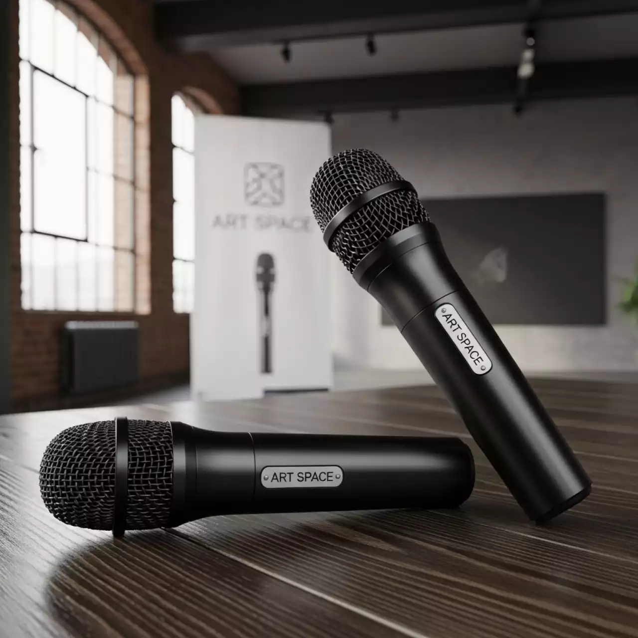 Аренда Комплект из двух микрофонов Shure BLX 288E PG 58 в комплексе «Дагомыс» — ART SPACE