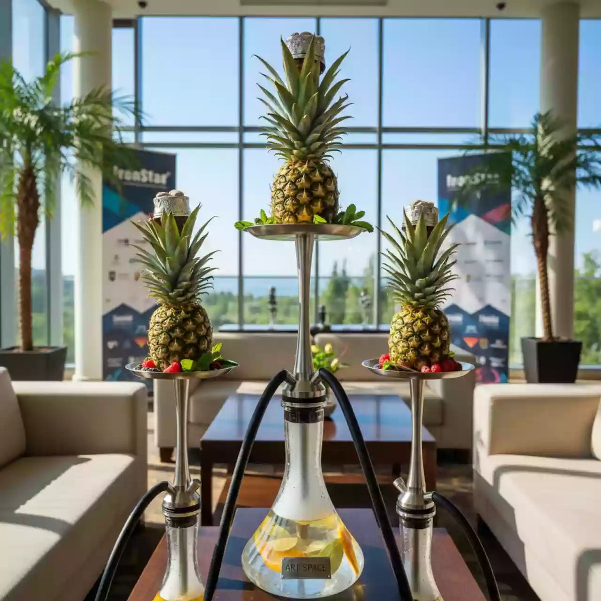 Аренда Комплект кальянов на ананасах в МФК «Горный» — ART SPACE