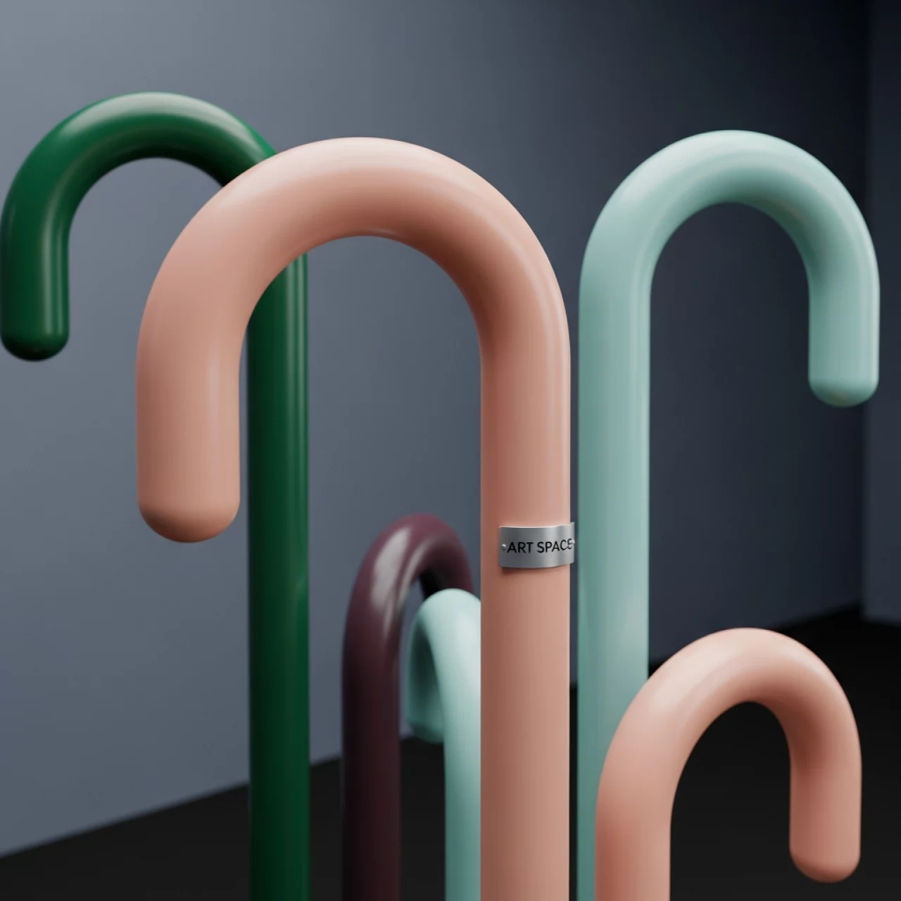 Аренда Комплект карамельных тростей праздничных в ледовом дворце «Большой» — ART SPACE