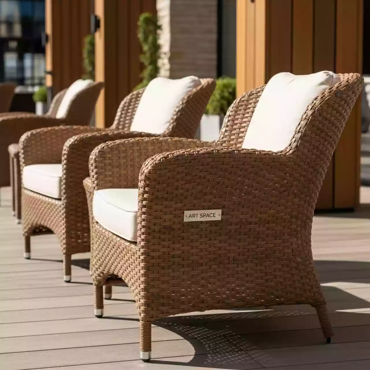 Аренда Комплект кресел Корфу Дуо Corfu Duo капучино в ресторане «Баран-Рапан» — ART SPACE