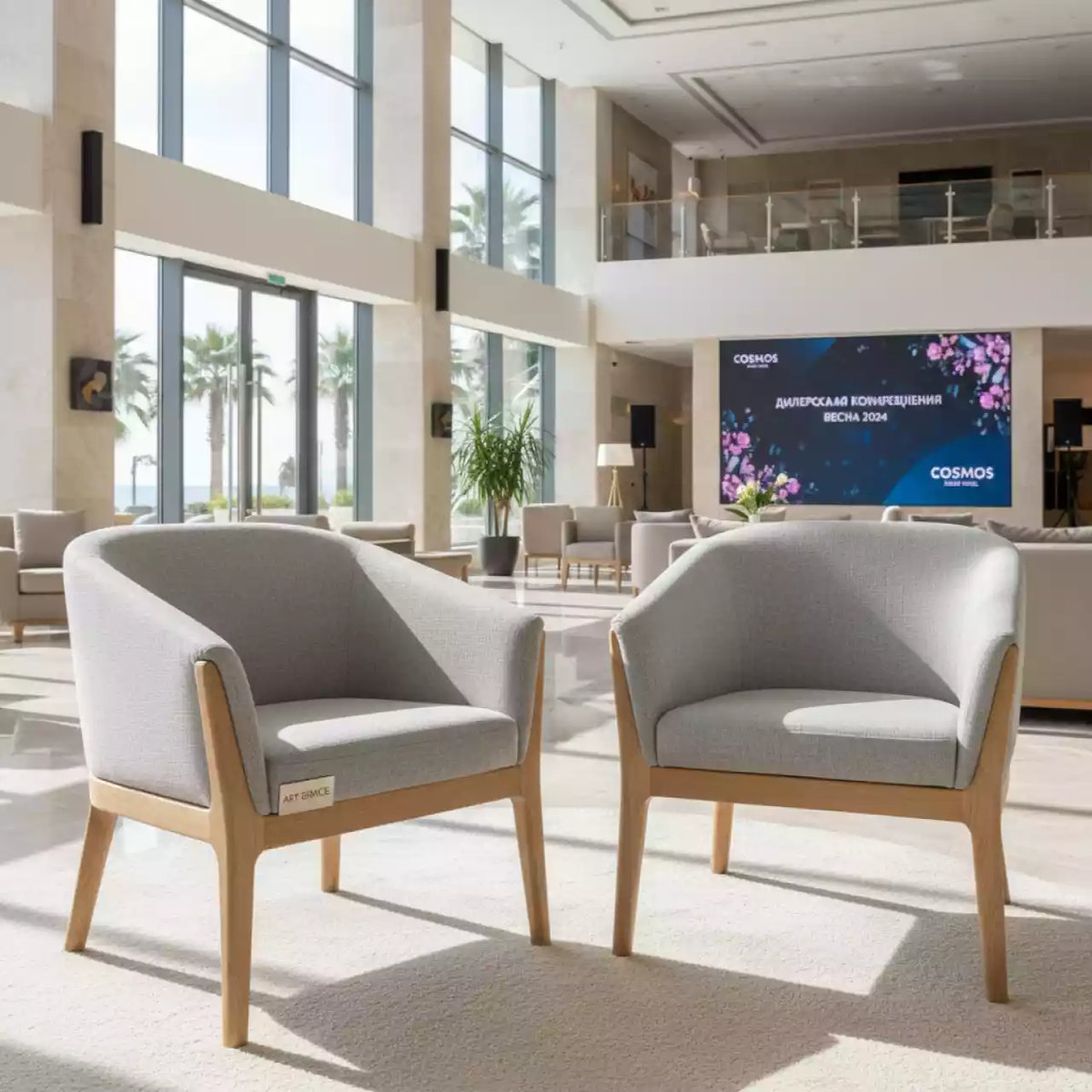 Аренда Комплект кресел Royal Family CHLOE серый в Cosmos Sochi Hotel — ART SPACE