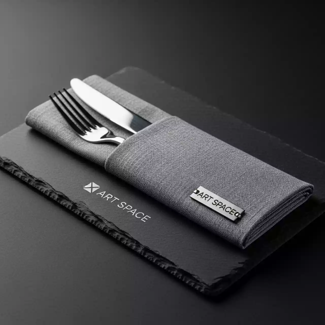 Аренда Комплект куверт и салфетка серый в Поляна 1389 Отель и Спа — ART SPACE