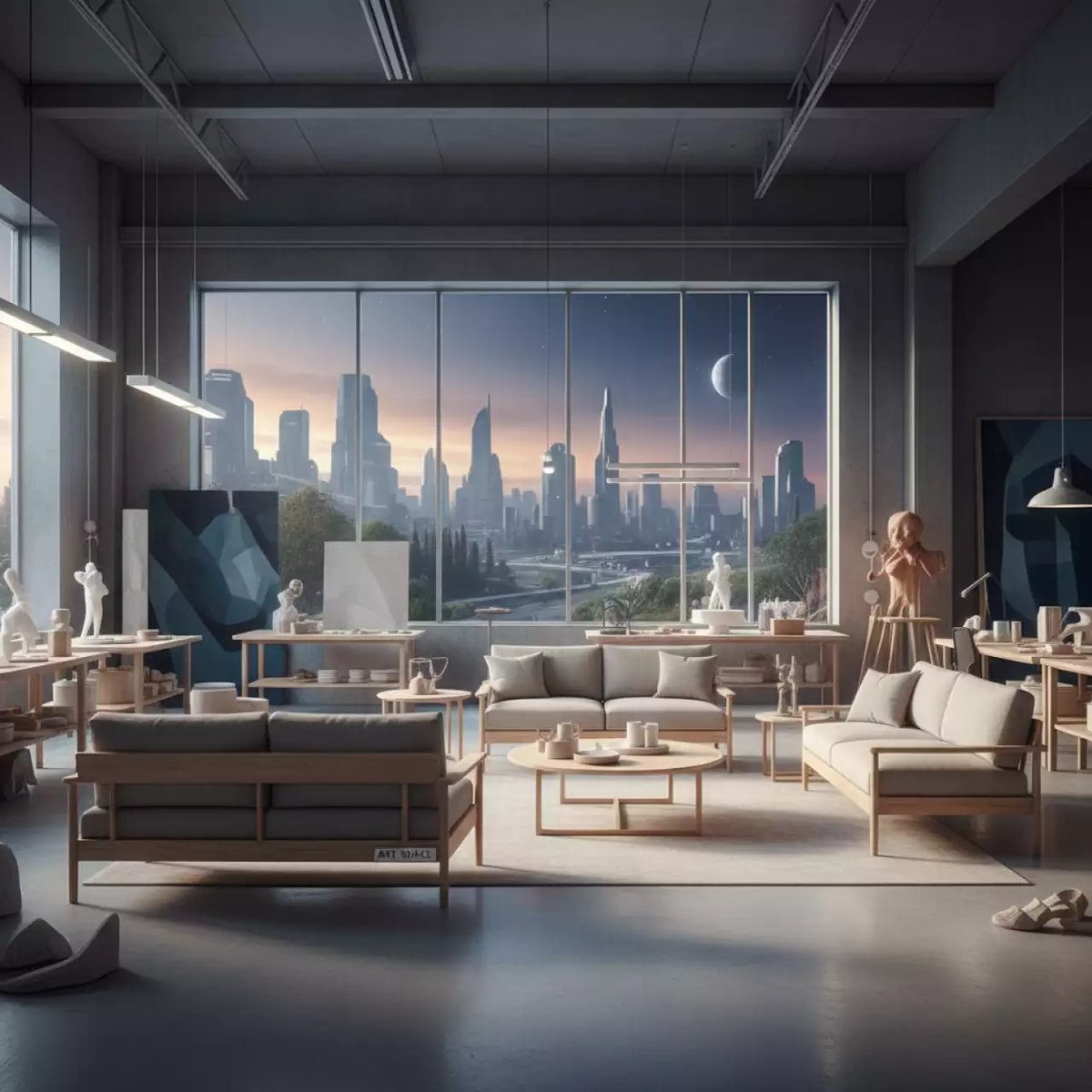 Аренда Комплект лаунж мебели деревянной Danubio в Alpha Sirius — ART SPACE