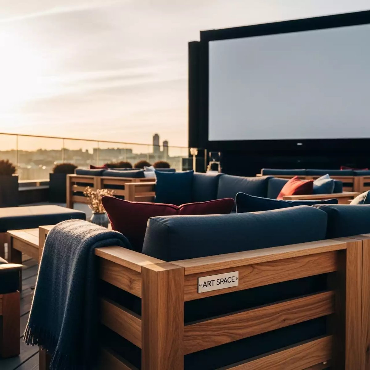 Аренда Комплект лаунж мебели деревянной в Гранд Отель Сочи — ART SPACE