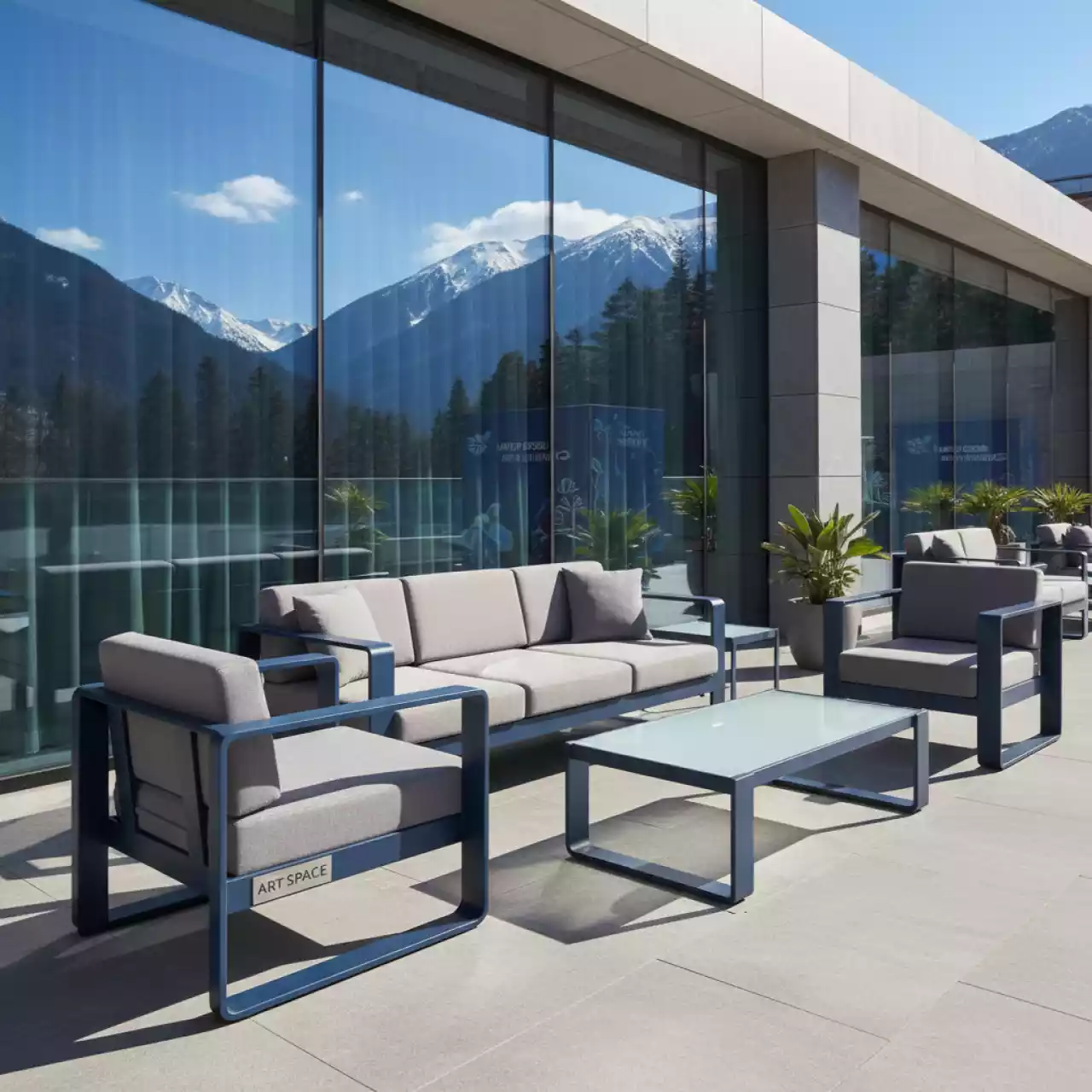 Аренда Комплект лаунж мебели Millor металлический в Поляна 1389 Отель и Спа — ART SPACE