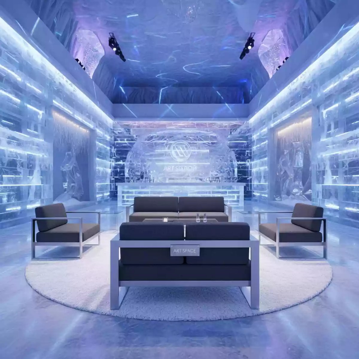 Аренда Комплект лаунж мебели Stockholm в ледовом дворце «Большой» — ART SPACE