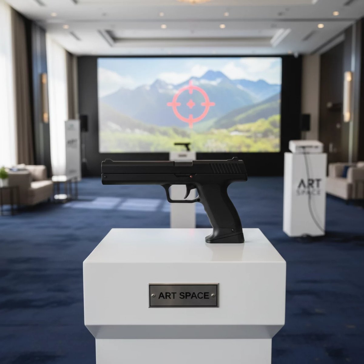 Аренда Комплект лазерного тираИНТИР Кадет НВП пистолет по экрану один стрелок в отеле Hyatt Regency Sochi — ART SPACE