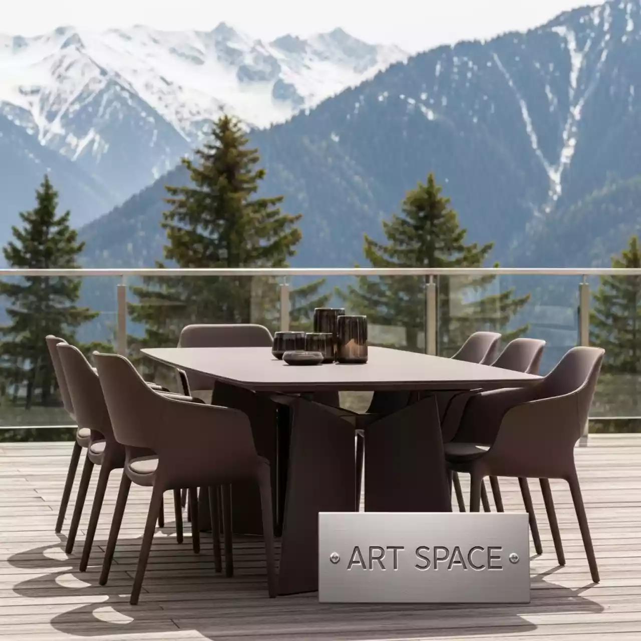 Аренда Комплект LC6T 7 SET коричневый в Поляна 1389 Отель и Спа — ART SPACE