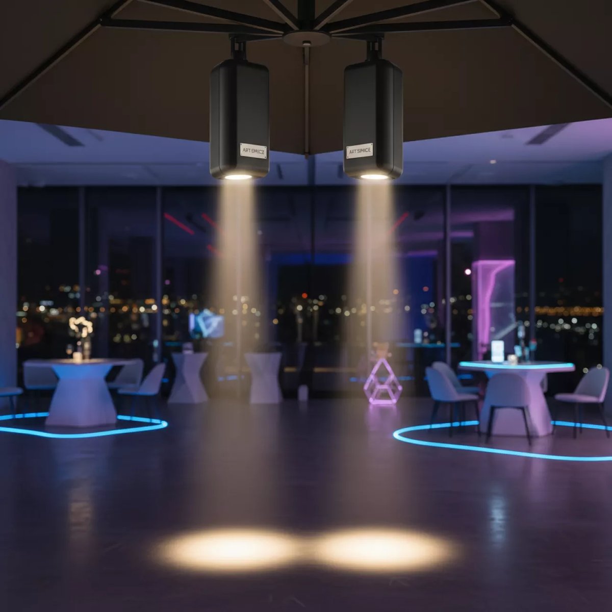 Аренда Комплект LED светильников Galaxia Dual в Imeretinskiy Hotel — ART SPACE