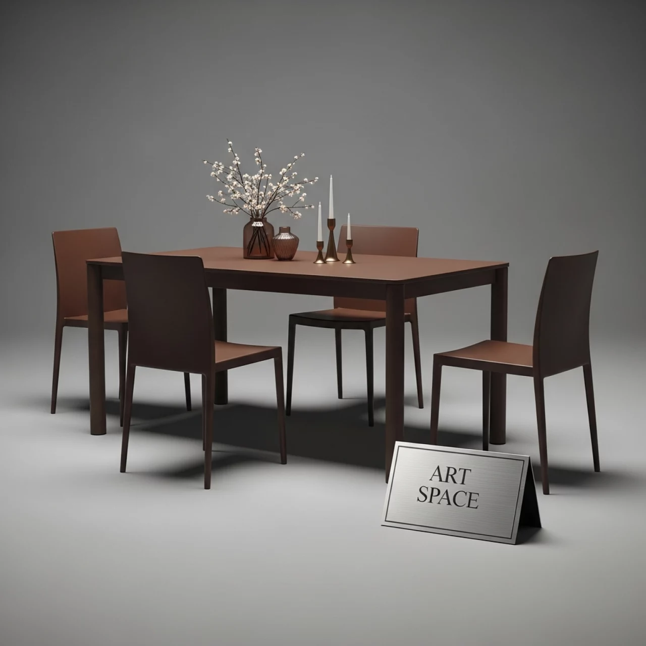 Аренда Комплект LEGEND с прямоугольным столом шоколад в Delta Sirius — ART SPACE