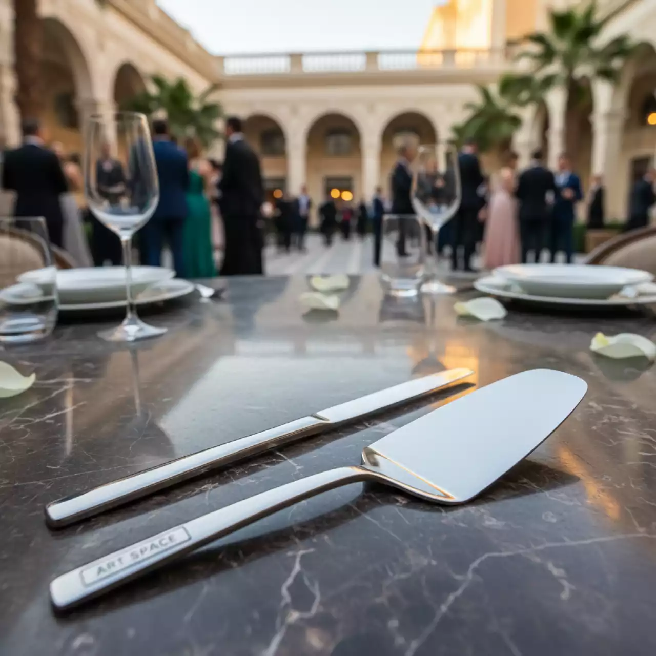 Аренда Комплект лопатка нож для торта в Courtyard by Marriott Sochi — ART SPACE