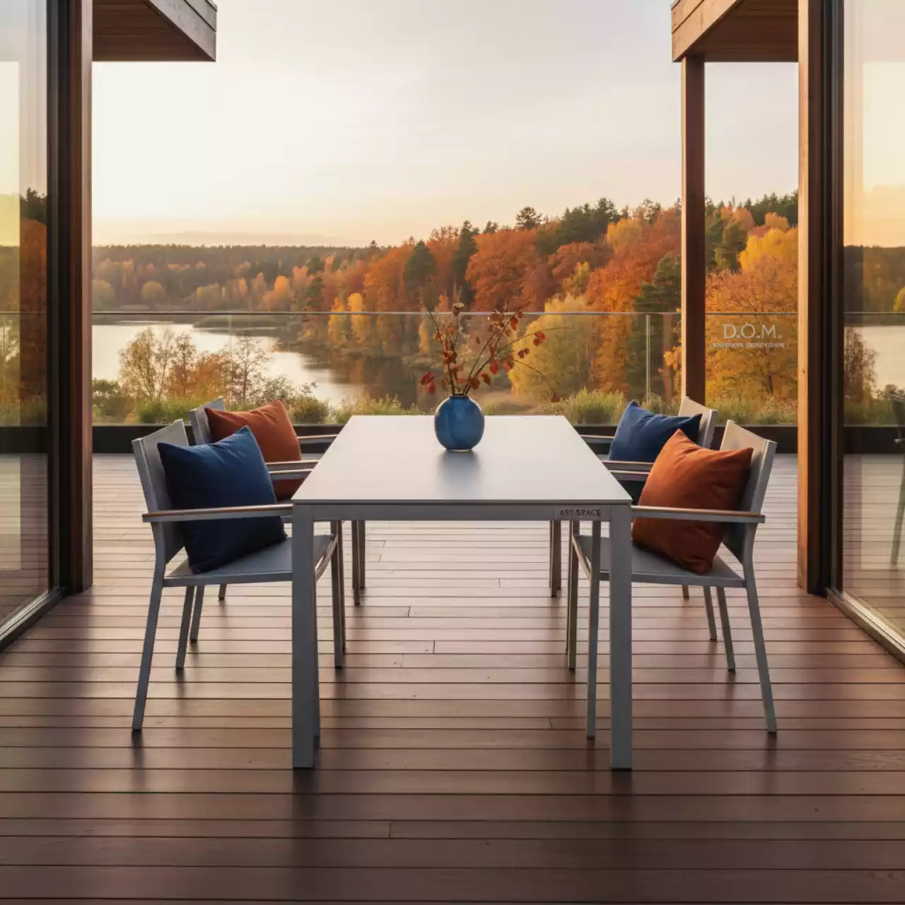 Аренда Комплект M790 4 Green Glade алюминиевый светло серый в ресторане «D.O.M» — ART SPACE