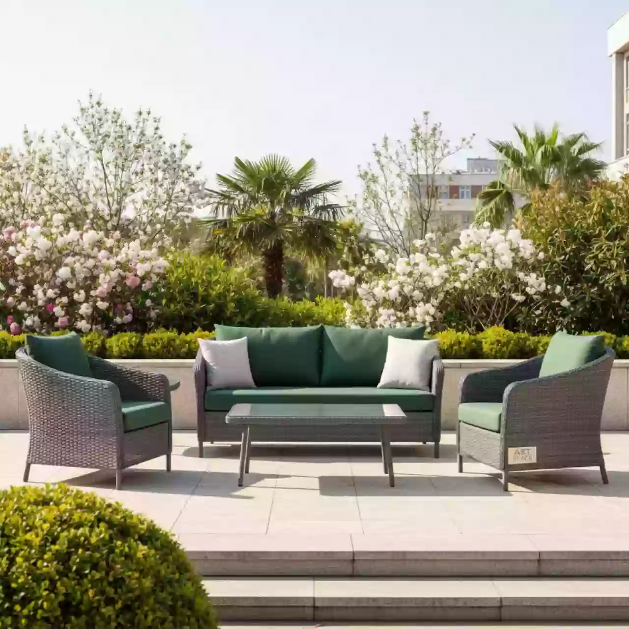 Аренда Комплект мебели Amarant из искусственного ротанга в санатории «Черноморье» — ART SPACE