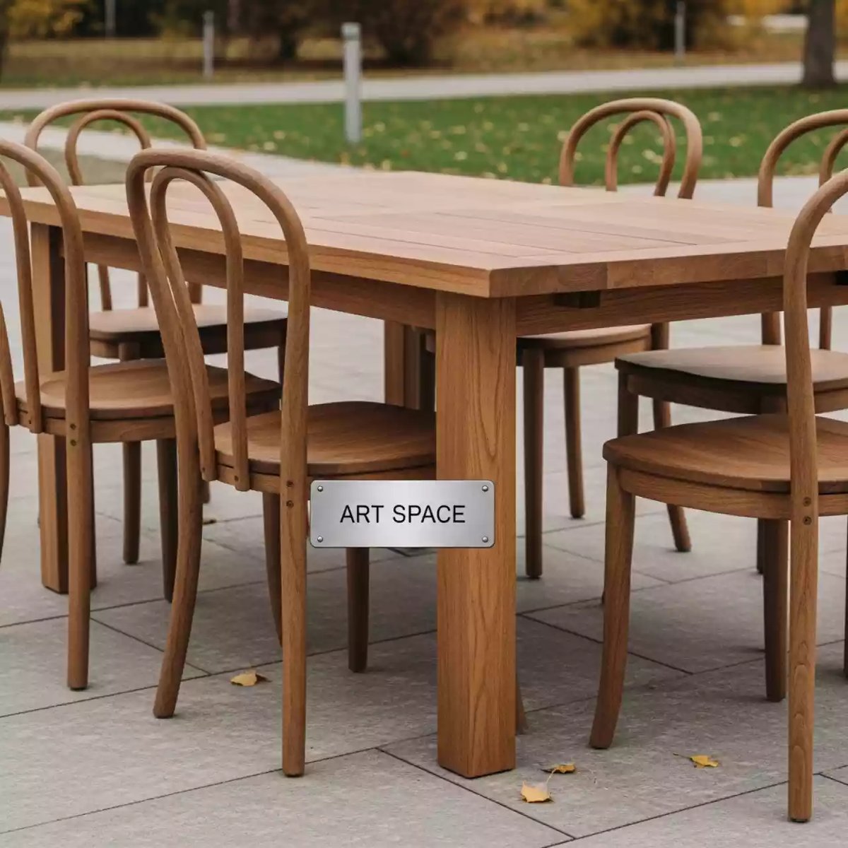 Аренда Комплект мебели деревянной Apoyo на 6 персон в усадьбе Голицына — ART SPACE